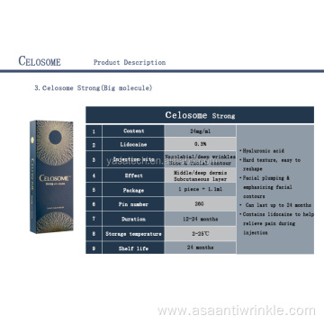 High quality Celosome cross-linked hyaluronic acid